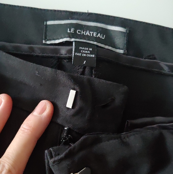 Le Chateau black cropped skinny leg pant - Picture 6 of 6